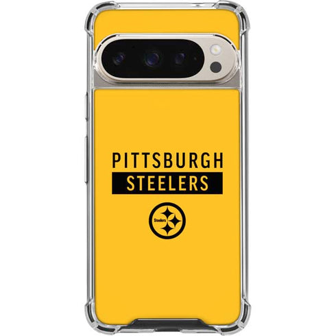 NFL Pittsburgh Steelers Yellow Performance Series Pixel 9/9 Pro Clear Case